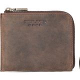 Mark Deri Bozuk Para Cüzdanı Unisex Mini Cüzdan Küçük Boy Vintage - Espresso