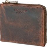 Mark Deri Bozuk Para Cüzdanı Unisex Mini Cüzdan Küçük Boy Vintage - Kahverengi