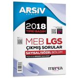 Marka 8. Sınıf Arşiv Serisi Lgs 2018 Çıkmış Sorular Çözümlü Tıpkı Basım Marka Yayınları