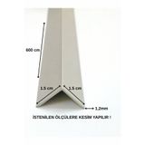 Marka Alüminyum Köşe Profili Alüminyum Köşebent L Profil GRİ 1.5 CM X 1.5 CM X 600 Cm