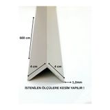 Marka Alüminyum Köşe Profili Alüminyum Köşebent L Profil Gri 4 Cm X 4 Cm X 600 Cm