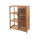 [marka] Bambu 4 Katlı Kapaklı Düzenleyici Dolap Raf 87x66x33 Cm