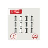 Marka Baza Koltuk Kanepe Ayağı Civatalı 10 Cm (12 Adet) 3/8 Kalın Diş