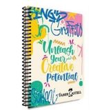 Marka Faber Castell Pp Kapak Grafiti Spiralli Defter 80 Yp Kareli 5075 000428-CREATIVE - Renkli - Ölçü - Tip