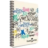 Marka Faber Castell Pp Kapak Grafiti Spiralli Defter 80 Yp Kareli 5075 000428-GRAFITI - Renkli - Tip - Ölçü