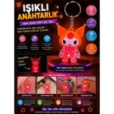 Marka Kuromi Işıklı Anahtarlık OLG-366-TURUNCU - Renkli