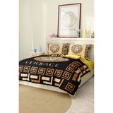 Marka Nevresim Takımı Çift Kişilik Pamuklu Saten Kumaş 6 Parça 3D Dijital Baskı Duvet Cover Set Model NO:100 - Renkli - 200 x 220 cm