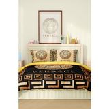 Marka Nevresim Takımı Çift Kişilik Pamuklu Saten Kumaş 6 Parça 3D Dijital Baskı Duvet Cover Set Model No:100