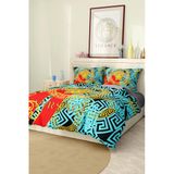 Marka Nevresim Takımı Çift Kişilik Pamuklu Saten Kumaş 6 Parça 3D Dijital Baskı Duvet Cover Set Model No:105