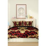 Marka Nevresim Takımı Çift Kişilik Pamuklu Saten Kumaş 6 Parça 3D Dijital Baskı Duvet Cover Set Model No:110