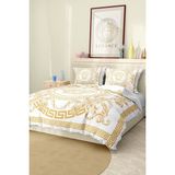 Marka Nevresim Takımı Çift Kişilik Pamuklu Saten Kumaş 6 Parça 3D Dijital Baskı Duvet Cover Set Model NO:113 - Renkli - 200 x 220 cm