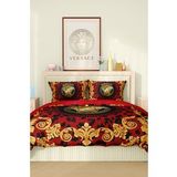 Marka Nevresim Takımı Çift Kişilik Pamuklu Saten Kumaş 6 Parça 3D Dijital Baskı Duvet Cover Set Model No:115