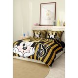 Marka Nevresim Takımı Çift Kişilik Pamuklu Saten Kumaş 6 Parça 3D Dijital Baskı Duvet Cover Set Model NO:122 - Renkli - 200 x 220 cm