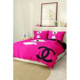 Marka Nevresim Takımı Çift Kişilik Pamuklu Saten Kumaş 6 Parça 3D Dijital Baskı Duvet Cover Set Model No:32