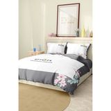 Marka Nevresim Takımı Çift Kişilik Pamuklu Saten Kumaş 6 Parça 3D Dijital Baskı Duvet Cover Set Model No:47 - Renkli - 200 x 220 cm