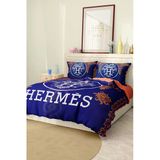 Marka Nevresim Takımı Çift Kişilik Pamuklu Saten Kumaş 6 Parça 3D Dijital Baskı Duvet Cover Set Model No:62