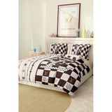 Marka Nevresim Takımı Çift Kişilik Pamuklu Saten Kumaş 6 Parça 3D Dijital Baskı Duvet Cover Set Model No:79