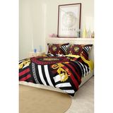 Marka Nevresim Takımı Çift Kişilik Pamuklu Saten Kumaş 6 Parça 3D Dijital Baskı Duvet Cover Set Model No:99 - Renkli - 200 x 220 cm
