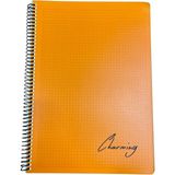 Marka Tokaç A4 Pp Kapak Spiralli 120 Yaprak Defter Kareli TOK-220-TURUNCU - Renkli - Ölçü - Tip