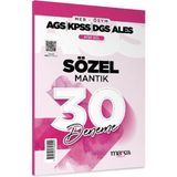 Marka Yayınları Ags Kpss Dgs Ales Sözel Mantık 30 Deneme Mesleki Hazırlık Kitabı