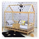 Markaawm Çocuk Karyola Doğal Çam Montessori Yatak Bebek Beşiği 90x200