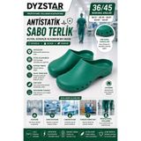 Markaawm DYZSTAR Antistatik Otoklavlanabilir Sabo Terlik Hastane Laboratuvar Ameliyathane Terliği Yeşil 36-45 Numara