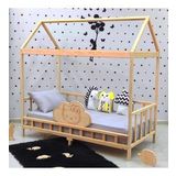 Markaawm Kitty Montessori Yatak Çocuk Karyola Doğal Ahşap Yatak 80x130