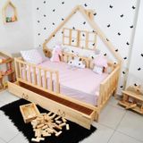 Markaawm Montessori Çocuk Yatak Çekmeceli 90X190 Karyola Yağmur Teşhir