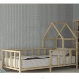 Markaawm Montessori Çocuk Yatak Doğal Çam Karyola Selen 120X200