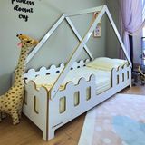 Markaawm Montessori Karyola Çocuk ve Bebek Mdf Yatak Lizbon 100X200