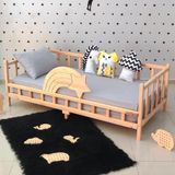 Markaawm Montessori Yatak Yıldız Korumalıklı Çocuk Yatağı Premium 80X130