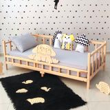 Markaawm Sevimli Figürlü Montessori Yatak Çocuk Karyola 120X200