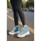 MARKABONİ Kadın Genç Kız Çocuk Run Star Canvas Sneaker Spor Ayakkabı
