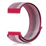 Markacase B08MBWGQZC Fossil Q Gazer Dokuma Bordo Çizgili Saat Kordon