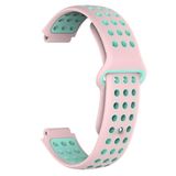 Markacase Garmin AppRoach S20 S5 S6 Uyumlu Delikli Silikon Kordon - Pembe - Yeşil