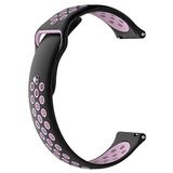 Markacase Garmin Approach S40 Delikli Spor Silikon Kordon Siyah Pembe