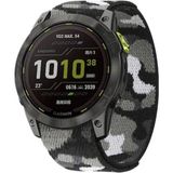 Markacase Garmin Quatix 5 (22MM) Titanyum Alaşımlı Kordon - Kamuflaj Gri