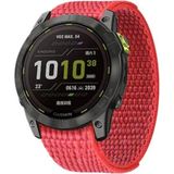 Markacase Garmin Quatix 5 (22MM) Titanyum Alaşımlı Kordon - Kırmızı