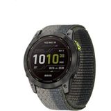 Markacase Garmin Quatix 5 (22MM) Titanyum Alaşımlı Kordon - Siyah - Haki