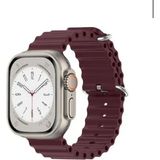 Markacase Samsung Galaxy Watch 7 40MM-44MM 20MM Için Ocean Loop Saat Kordonu - Bordo