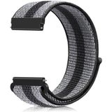 Markacase Samsung Gear Sport R-600 Için Pimli Dokuma Kordon Siyah Çizgili