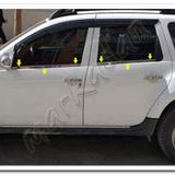 Markadan Dacia Duster 2010-2017 4 Parça Paslanmaz Çelik Cam Çıtası