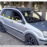 Markadan Ford Fusion 2002-2012 4 Parça Paslanmaz Çelik Cam Çıtası