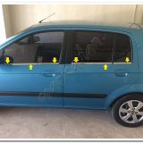 Markadan Hyundai Getz 2002-2011 6 Parça Paslanmaz Çelik Cam Çıtası
