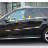 Markadan Mercedes Ml Klasse 2006-2011 4 Parça Paslanmaz Çelik Cam Çıtası