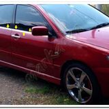 Markadan Mitsubishi Lancer 2004-2007 4 Parça Paslanmaz Çelik Cam Çıtası