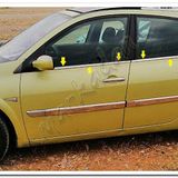 Markadan Renault Megane 2 Hb 2004-2010 4 Parça Paslanmaz Çelik Cam Çıtası