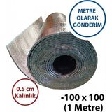 Markaflex 1 Metre Kalorifer Peteği Arkası Isı Yalıtım ve Izolasyon Levhası Radyatör Arkalığı Yalıtım Malzemesi - 1 Adet - 100 x 100 cm