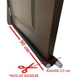 Markaflex Kapı Altı Isı Yalıtım Süngeri Çift Taraflı Kapı Altı Rüzgar Toz Önleyici Yakıt Tasarrufu - 2 Adet