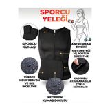Markaflex Sporcu Yelek Sauna Yelek Erkek Sauna Etkili Terleme Korsesi
